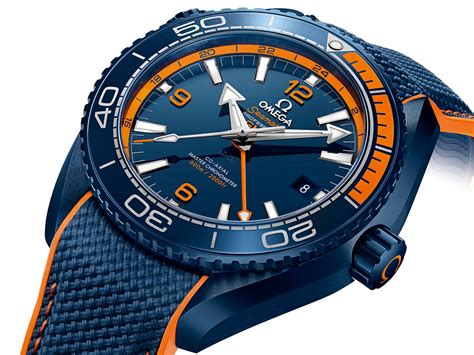 omega blue ocean watch|omega blue and white watch.